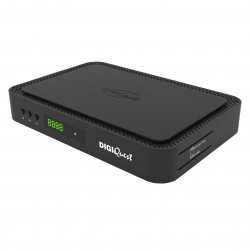 Digiquest Decoder Tivùsat Q80 On demand 4K, doppio tuner, DVB-T2, DVB-S2, inclusa Tessera Tivusat 4k